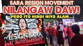 SARA RESIGN MOVEMENT, NILANGAW DAW SABI NG DDS? PERO ITO HINDI NIYO ALAM!