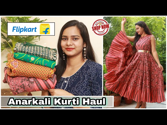 3/4 Sleeve Rayon Anarkali Kurti at Rs 430 in Jaipur | ID: 26258588748