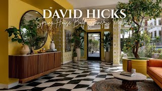 : David Hicks Spring House Bold Geometric Patterns and Spring Colors for a Luxe Home Makeover