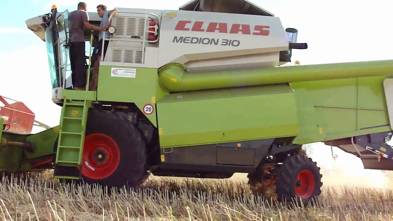 Żniwa 2010- Koszenie rzepaku / Hervest Raps /  Medion 310 / Valtra T140