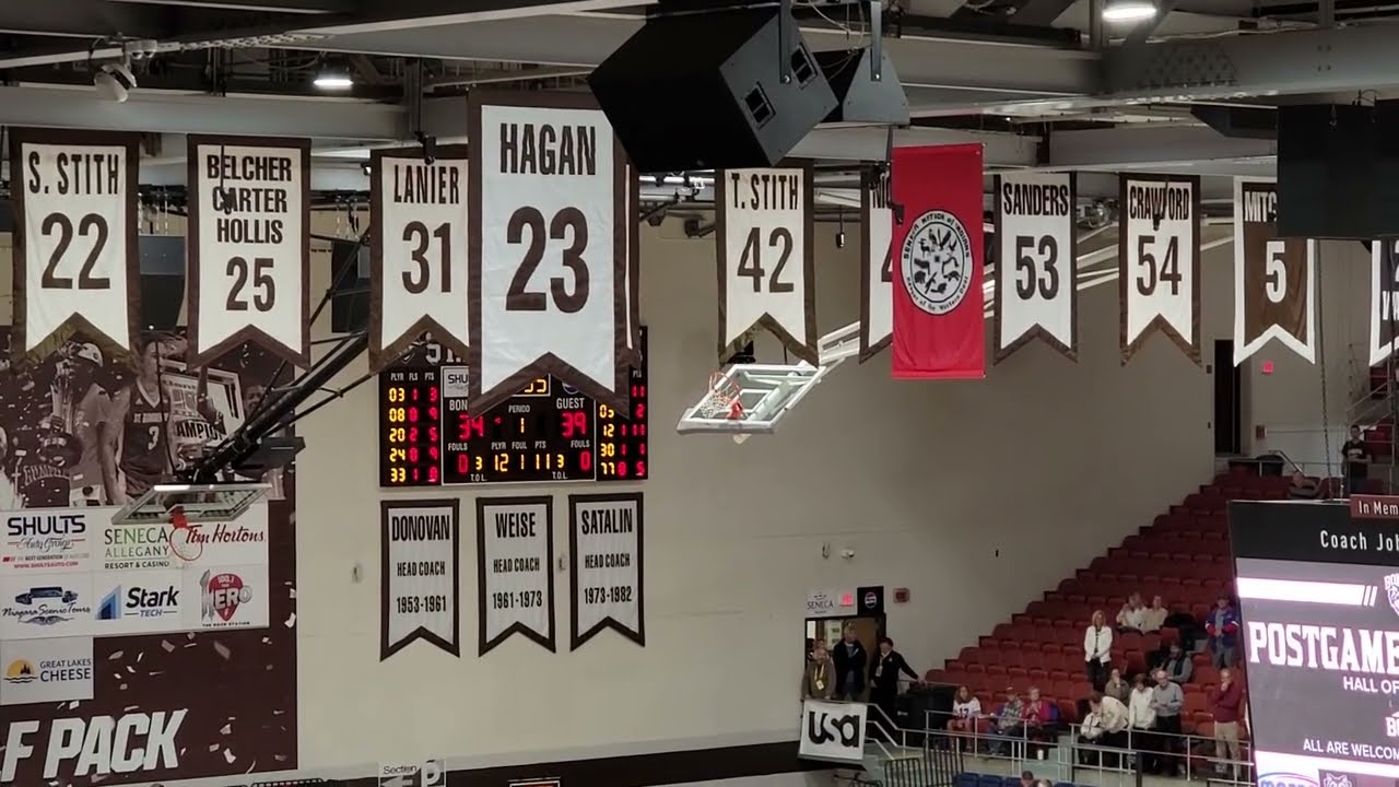 Glenn Hagan #23 Jersey Retired at St Bonaventure 