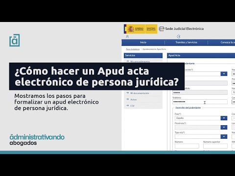 ▶▶ ¿Cómo hacer un【APUD ACTA ELECTRÓNICO】 de Persona Jurídica ?