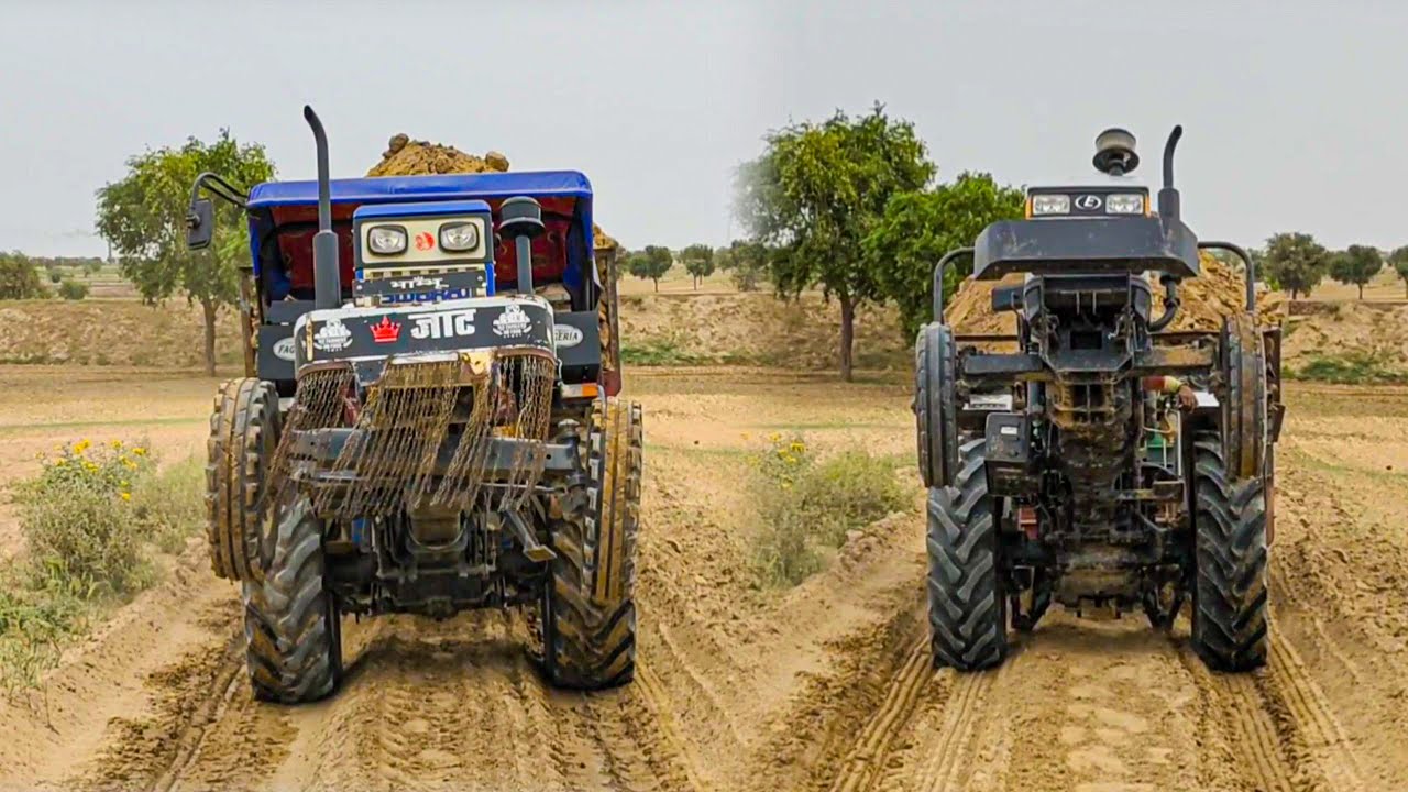 दोनों में कौन-सा जबरदस्त पावरफुल है । SWARAJ 744 XT VS EICHER 368 full loding trolly