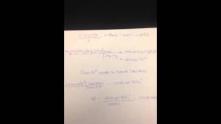 III. Titration data and calculations