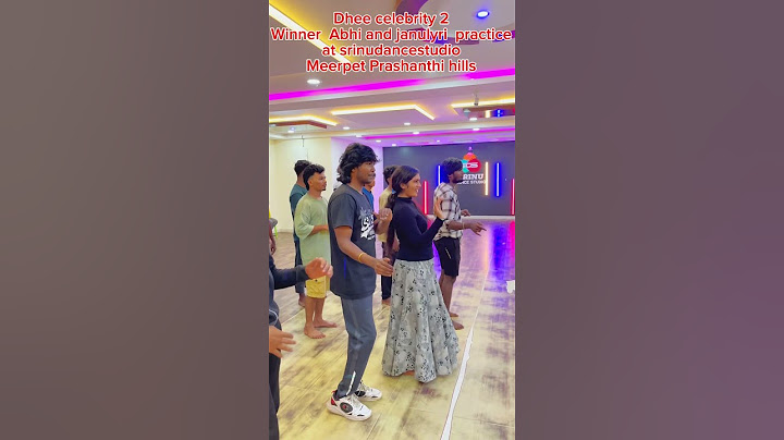 Dhee celebrity 2 Winner  Abhi and janulyri  practice at srinudancestudio #january #dhee