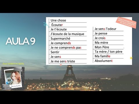 #9 APRENDER FRANCÊS EM 6 MESES - Aula 9 (curso gratuito com apostila)