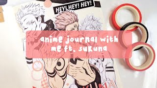 anime journal with me // sukuna