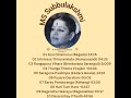 Smt ms subbulakshmi  concert at sri venkateswara temple pittsburgh 1977