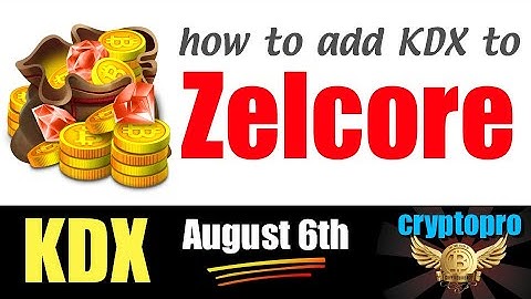 How to Add KDX Kaddex Token to Zelcore Wallet
