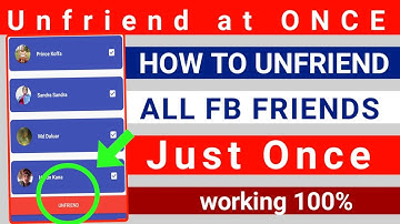 HOW TO DELETE ALL FACEBOOK FRIENDS IN ONE CLICK || UNFRIEND All FACEBOOK FRIENDS (2022)