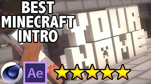 FREE Epic Minecraft Intro Template - Cinema 4D & After Effects - 3D Intro Template #3