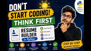 Think Like a Programmer | Build a Resume Builder in Python | Beginner Tutorial