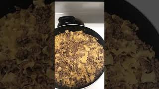 Making hamburger helper deluxe beef stroganoff part 2 #music #electronicmusic #food