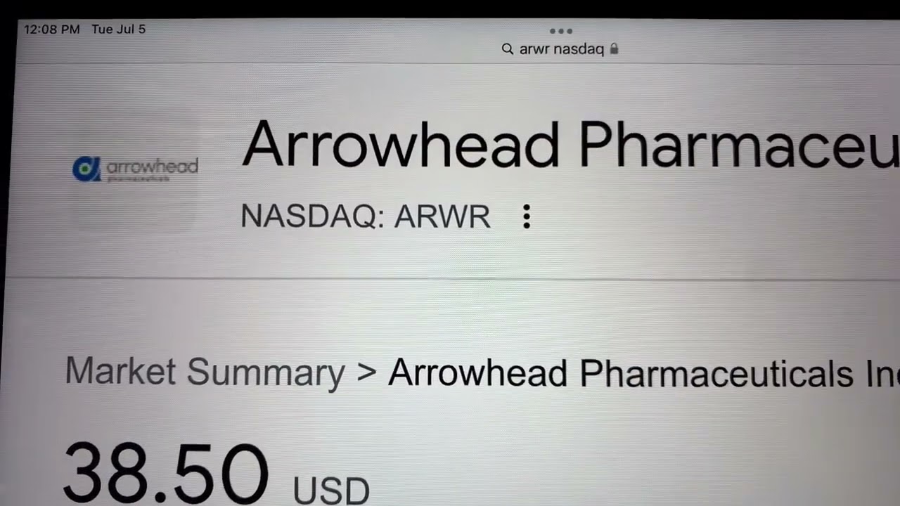 🔴 Arrowhead Pharmaceuticals Inc. ARWR Stock Trading Facts 🔴