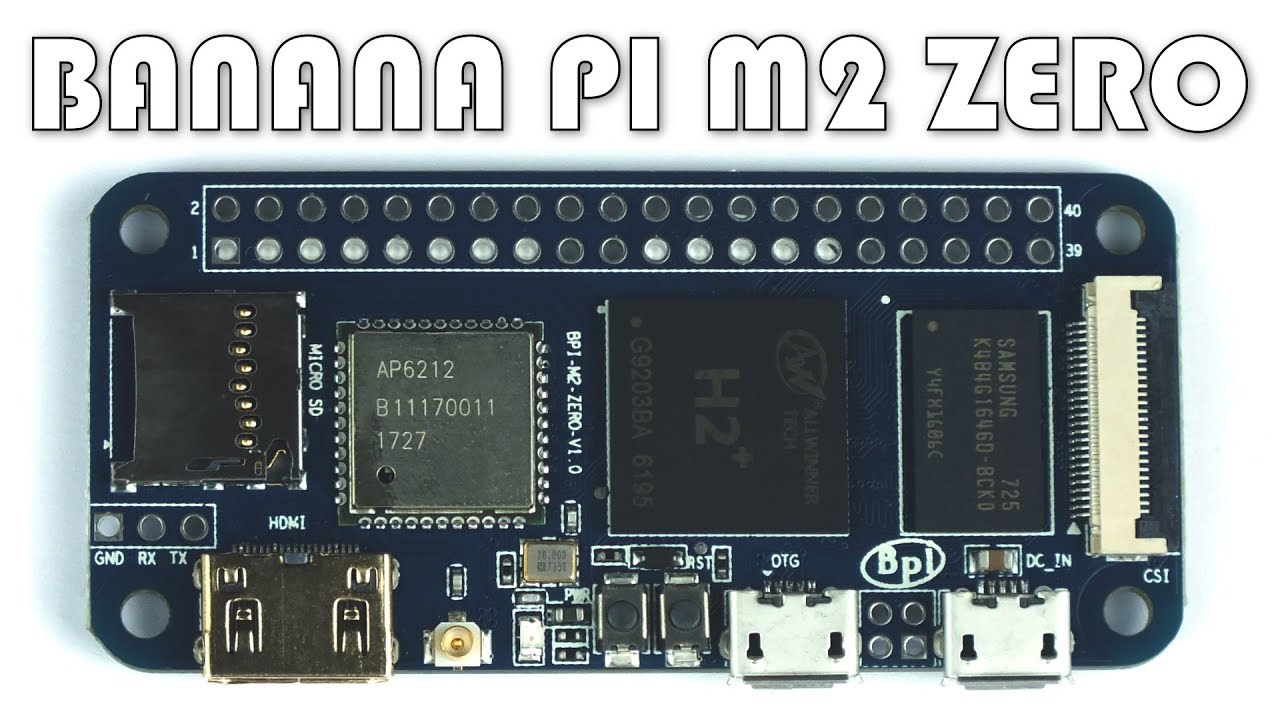 Banana Pi M2 Zero - Unboxing, Caratteristiche E Test (Cpu, Gimp, Wifi, Usb,  Burntest) - Youtube