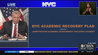 Press Conference: Mayor De Blasio Announces NYC Academic Recovery Plan