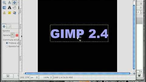 Testo riflesso con GIMP