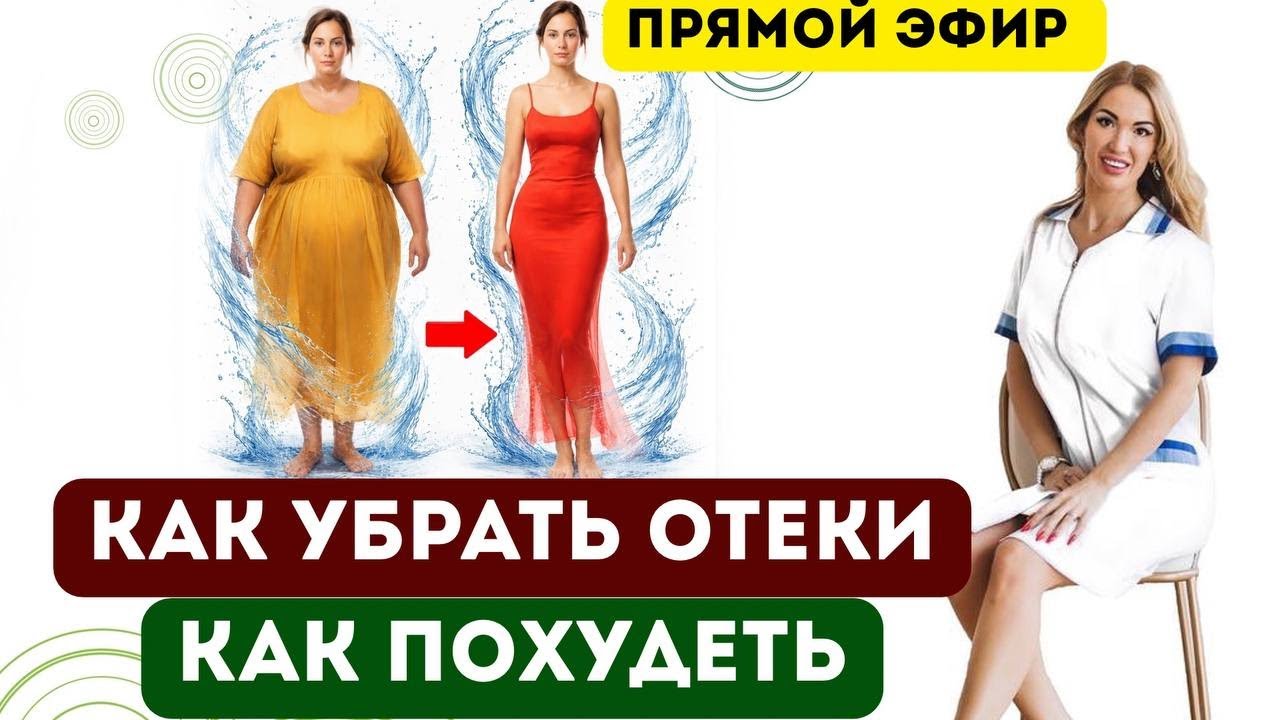 ❤️ КАК УБРАТЬ ОТЕКИ⁉️ КАК ПОХУДЕТЬ⁉️ Прямой эфир. Врач эндокринолог диетолог Ольга Павлова.
