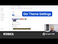 Gin Theme Settings