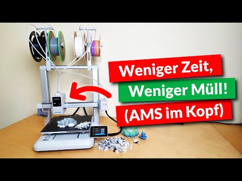50% Wechselzeit mit AMS im Druckkopf! | Anycubic Kobra X im Test (ACE Gen 2)