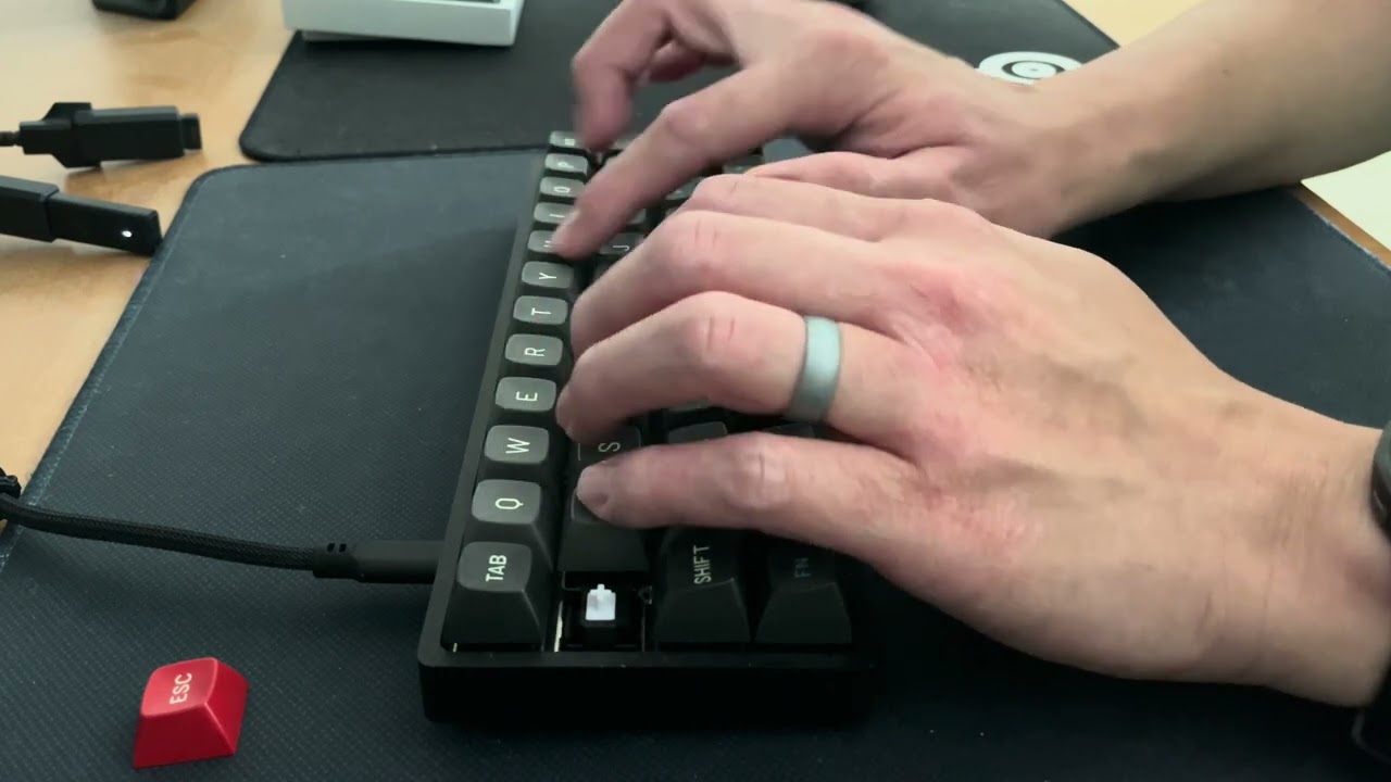 Tactile Frankenswitch | Planck Ortholinear Keyboard | FR4 | Typing Sounds