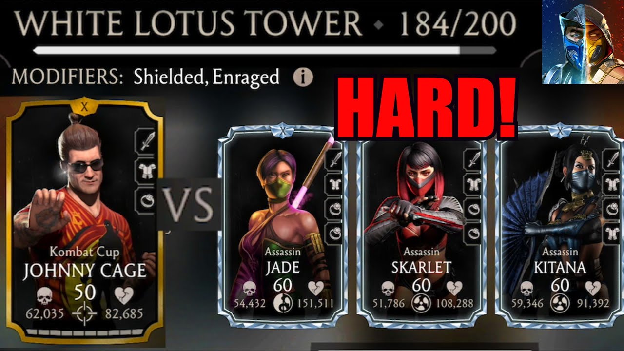 MK Mobile Beating FATAL White Lotus Battle 184 with a GOLD Team!