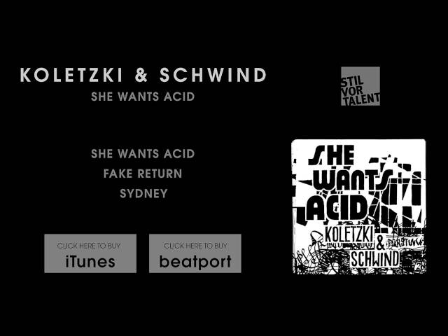 Koletzki & Schwind  - She Wants Acid