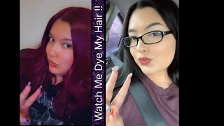 Dying My Hair Purple Then Black !