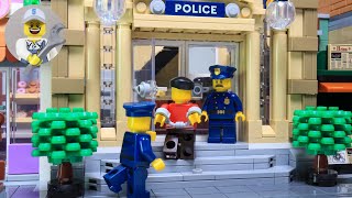 Lego 10278 Policestation mini movie The Donut Thief Stop Motion