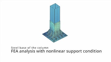 Finite element analysis (FEA) with nonlinear support condition
