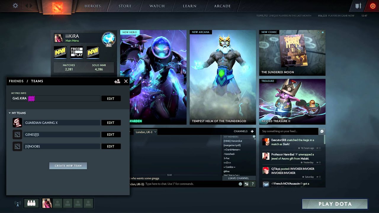 Guide On How To Make A Team In Dota 2 Reborn