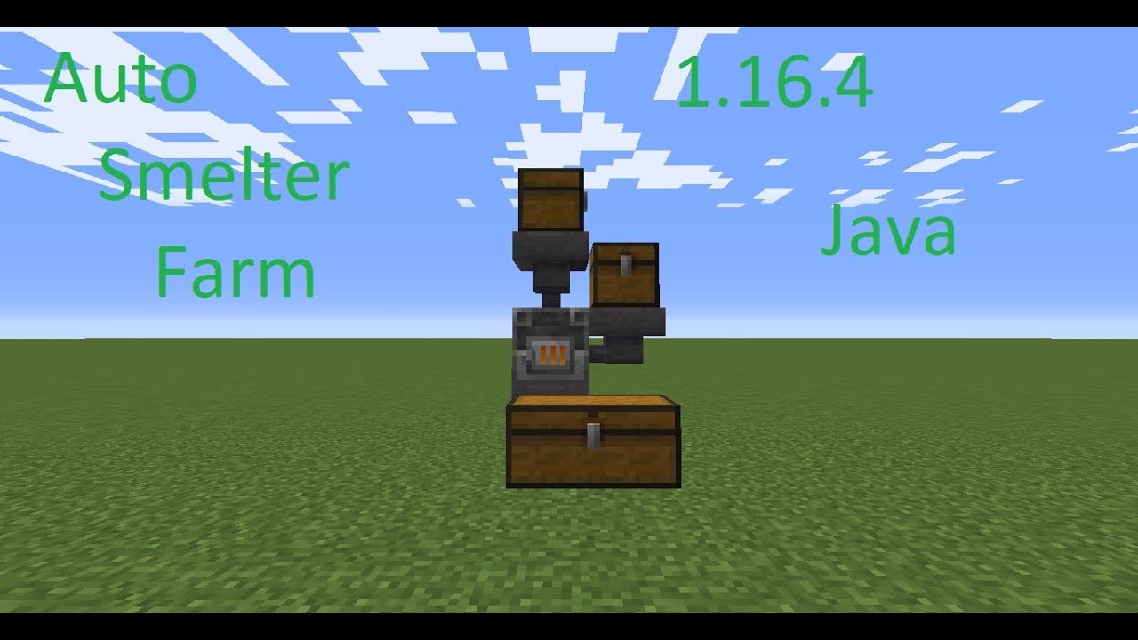 Minecraft 1.16.4 Auto smelter (java) - YouTube