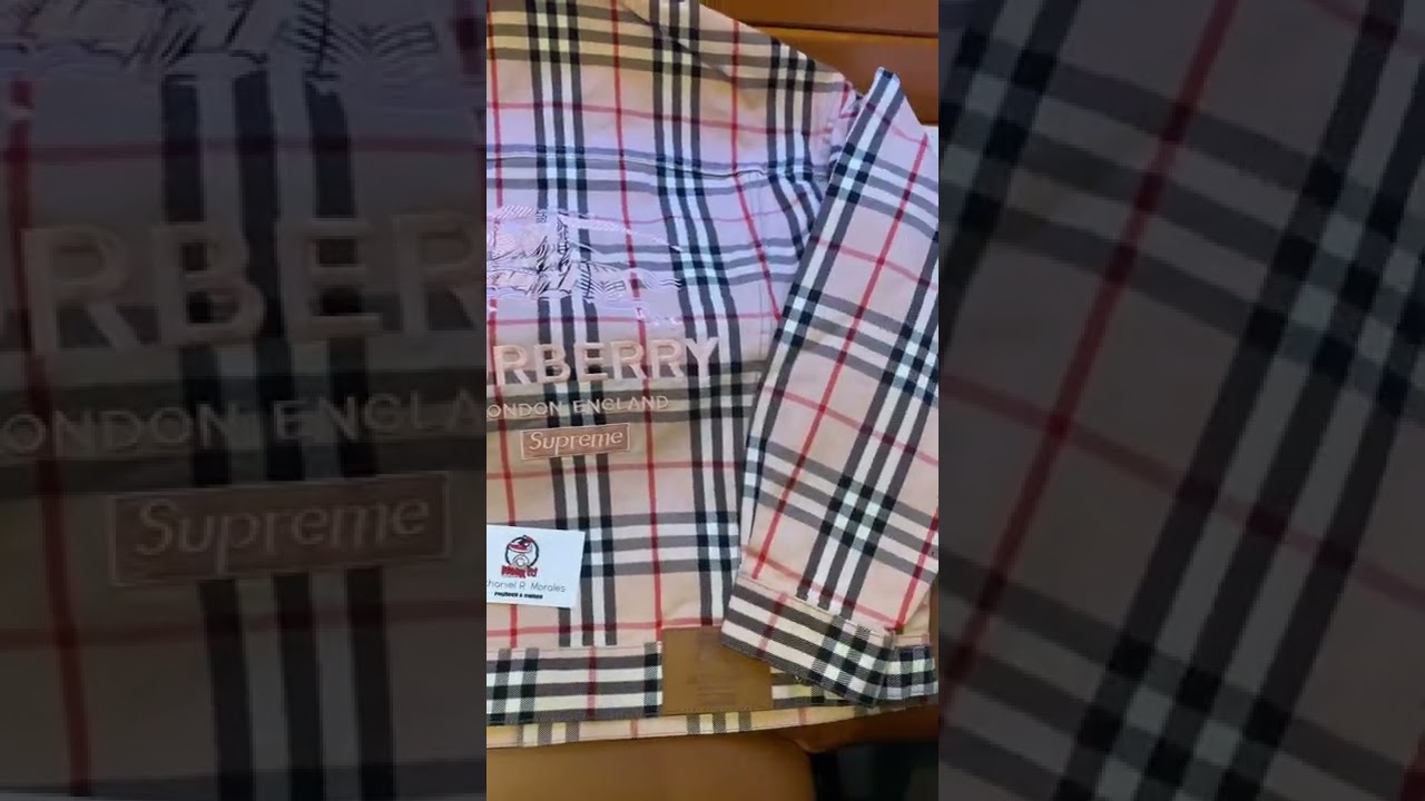 SUPREME BURBERRY DENIM TRUCKER JACKET UNBOXING/REVIEW & SIZE CHECK!! 