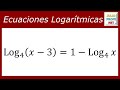 ECUACIONES LOGARÍTMICAS - Ejercicio 1