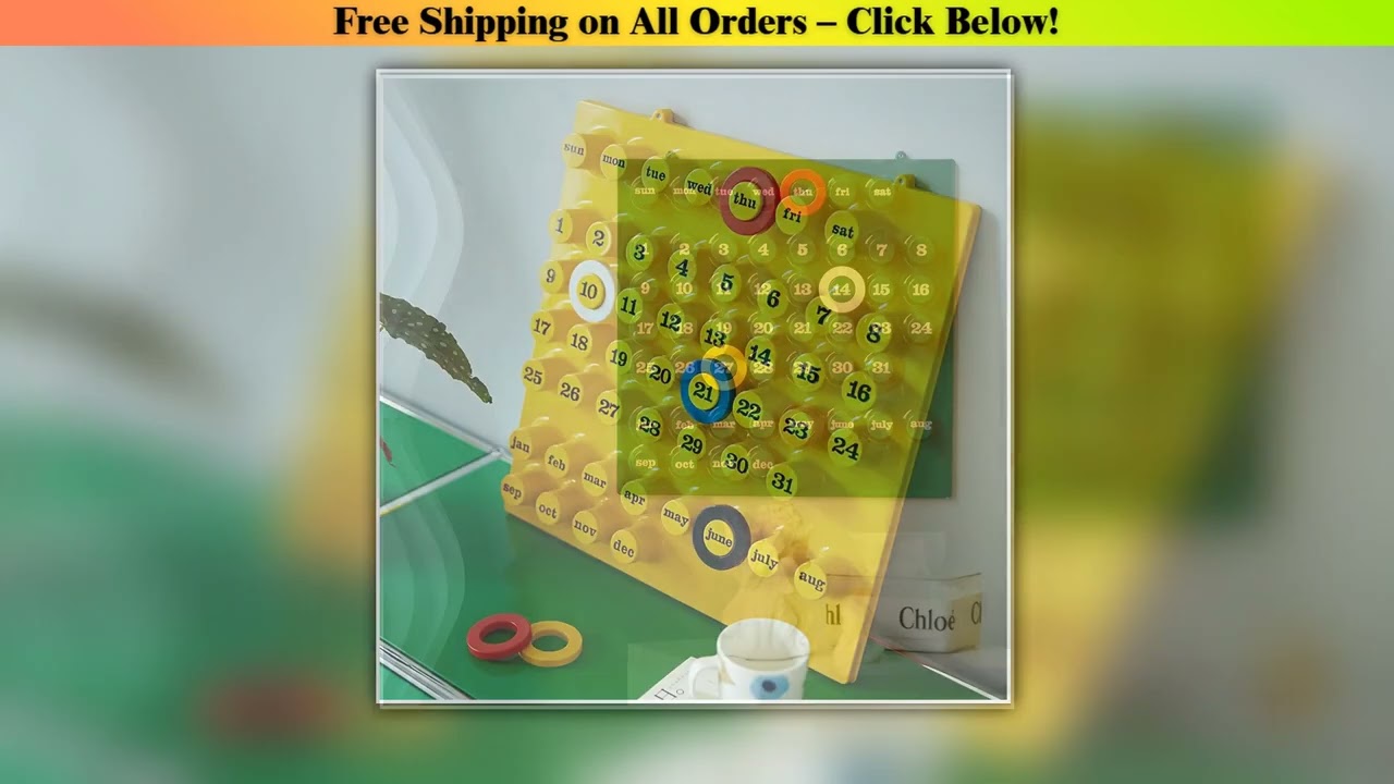 Creative RingAdate Calendar Mid-Ancient Retro Wall Decoration Calendar Euroway Design Replica