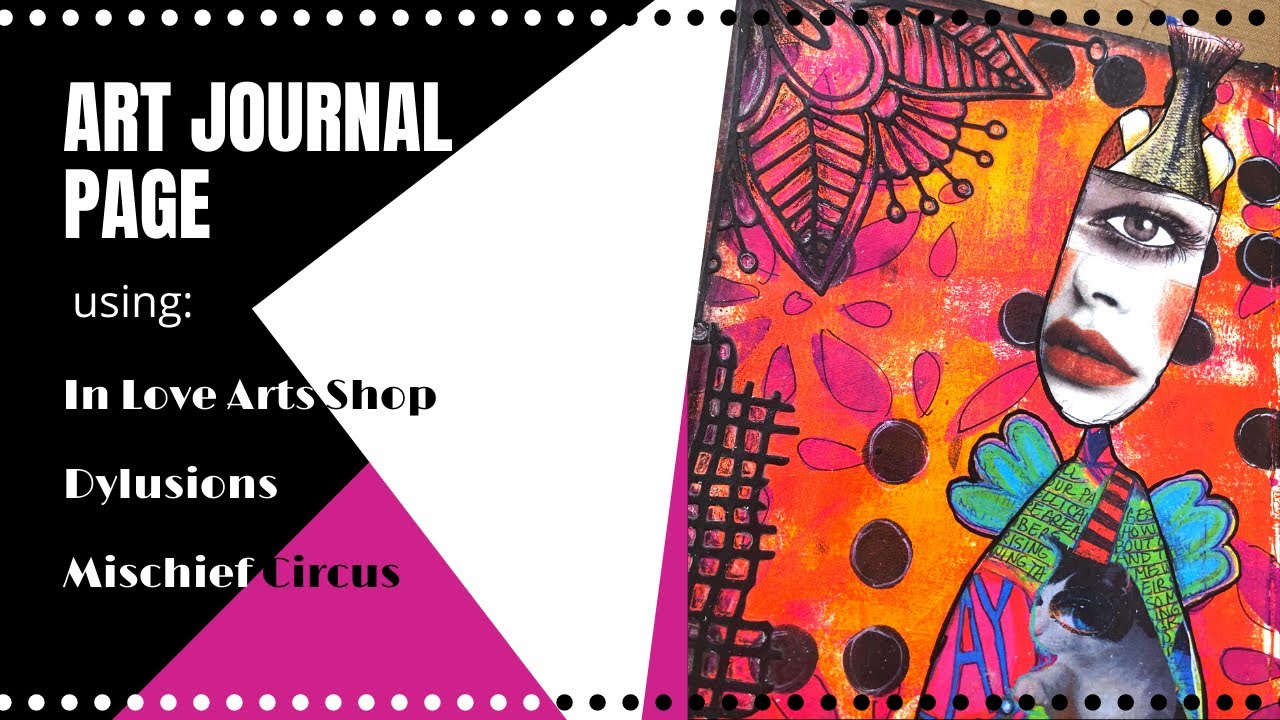 Dylusions Art Journal Cover by Denise Lush