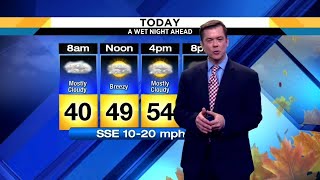 Monday, Nov. 4, 2017 morning weather forecast