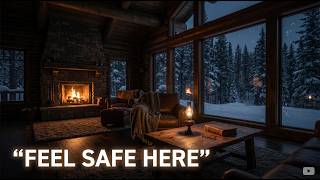 Feeling Low at Night? Warm Fireplace Ambience for Stress & Anxiety Relief