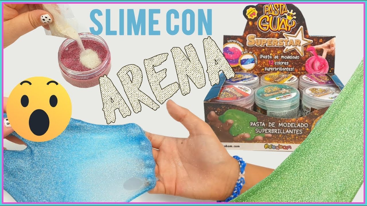 Slime con Arena y Glitter Pasta Guay Superstar ¿Es fácil o difícil? 12