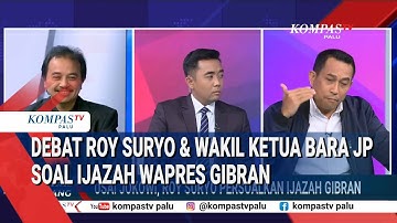 Debat Roy Suryo & Wakil Ketua Bara JP soal Ijazah Wapres Gibran