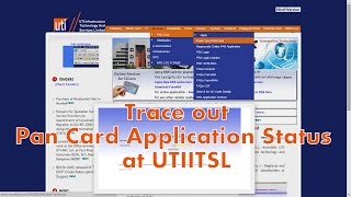 How to Track the status of PAN Card Application at UTIITSL website? screenshot 2