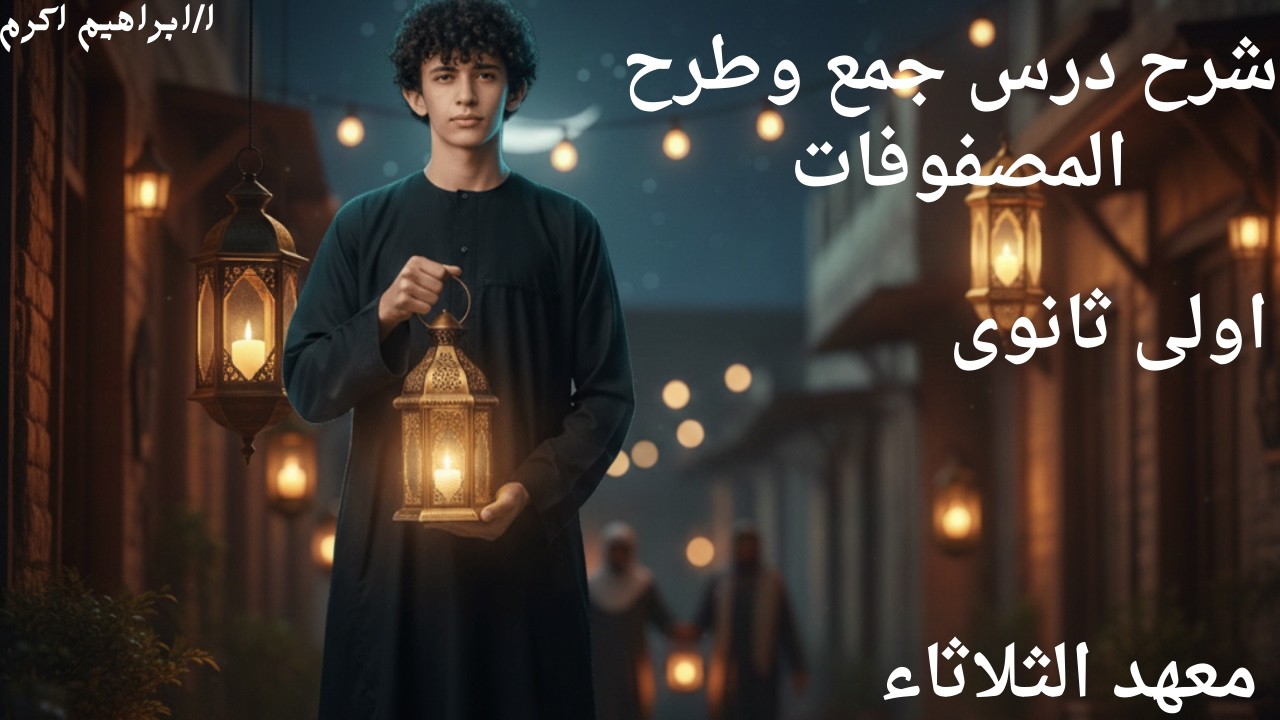 أسهل وأسرع شرح لدرس (جمع وطرح المصفوفات) - مش هتغلط فيه تاني! 🔥