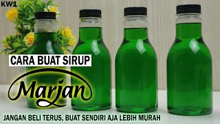 RASANYA MIRIP MARJAN - CARA MUDAH, MURAH DAN PRAKTIS BUAT SIRUP MARJAN KW RASA MELON DIRUMAH