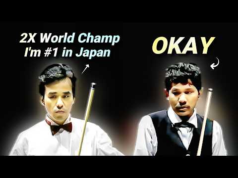 The Day Young Efren Reyes Humbled Japan's Back to Back Champion -Insane Shots!
