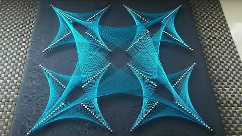 String Art | Blue Arrow | Part 5: How to make string art | Step-by-step instructions | DIY StringArt