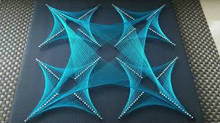 String Art | Blue Arrow | Part 5: How to make string art | Step-by-step instructions | DIY StringArt