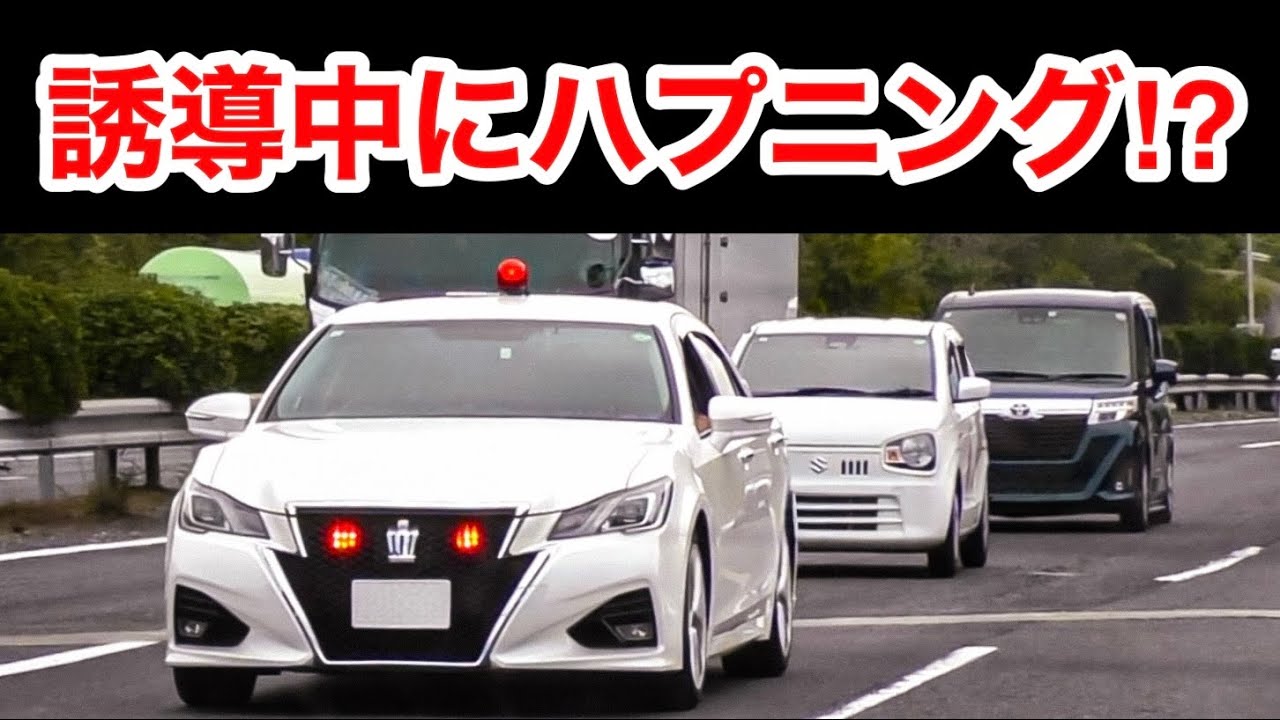 違反車の誘導中にハプニング発生⁉️ 覆面パトカー 取締りの瞬間