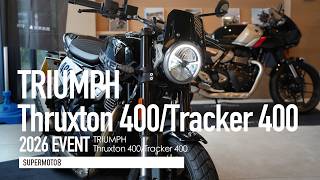 Triumph原汁原味的Cafe Racer只要20.98萬起！Triumph Thruxton 400/Tracker 400 台灣發表『開啟字幕』