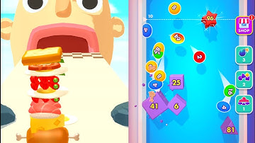 Sandwich Runner Vs Bounce Merge| Android ios gameplay|Gameplay walkthrough 82