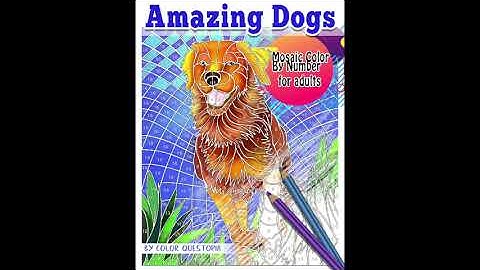 Amazing Dogs Color By Number Coloring Book - Color Questopia - FLIP THROUGH